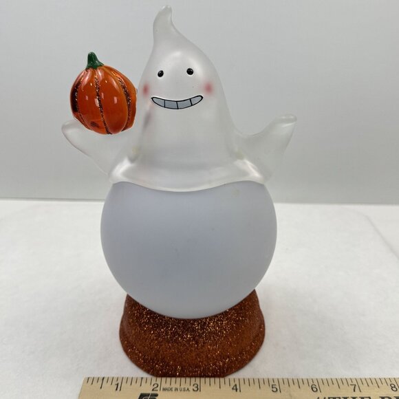 Halloween Ghost Pumpkin Light Up Decor 8.5" Glowing Bats Color-Changing Decor - Picture 14 of 17